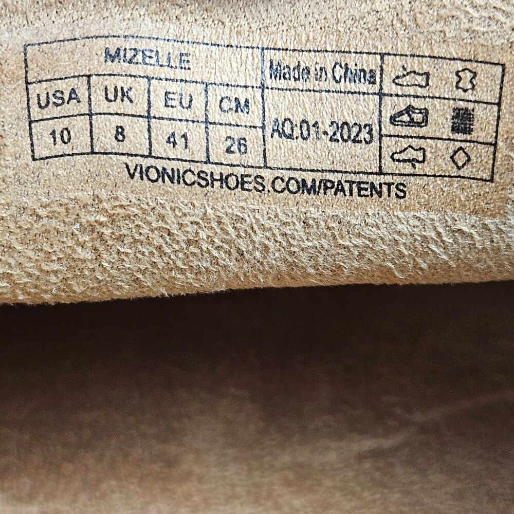 Vionic Mizelle Shoes Womens Size 10 Brown Chain Loafer Leather Comfort Slip On - Picture 11 of 13